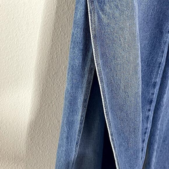 SEVEN.SEVEN DO GOOD SIDE SLIT WIDE LEG DENIM JEAN SIZE 4 - Picture 4 of 12